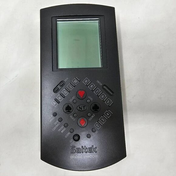 SAITEK BRIDGE SHADOW HANDHELD ELECTRONIC BRIDGE CARD GAME - Picture 1 of 5